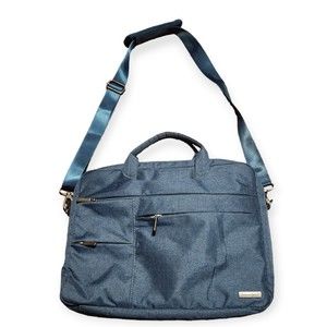 Canvaslove 15" Laptop Messenger Bag w/ Shoulder Strap Pockets Blue